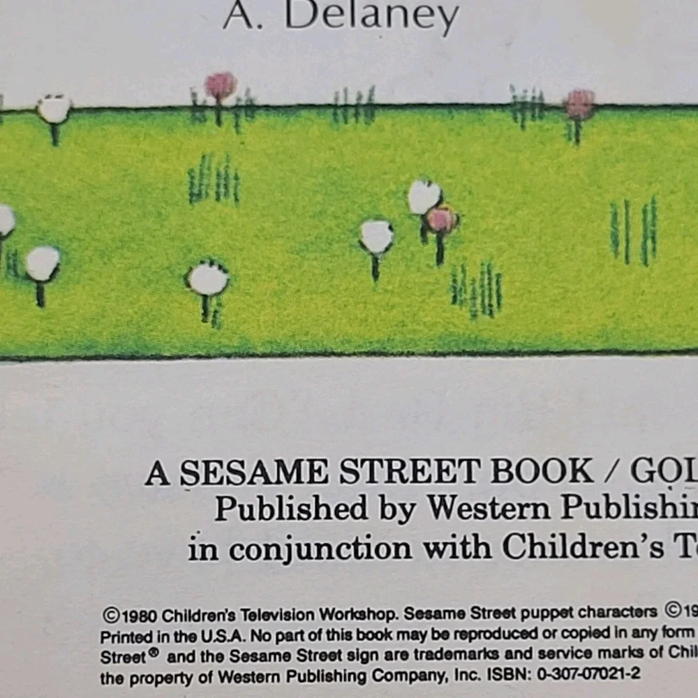 VTG Golden Tell A Tale Books Big Bird Follows Signs & Sleeping Beauty